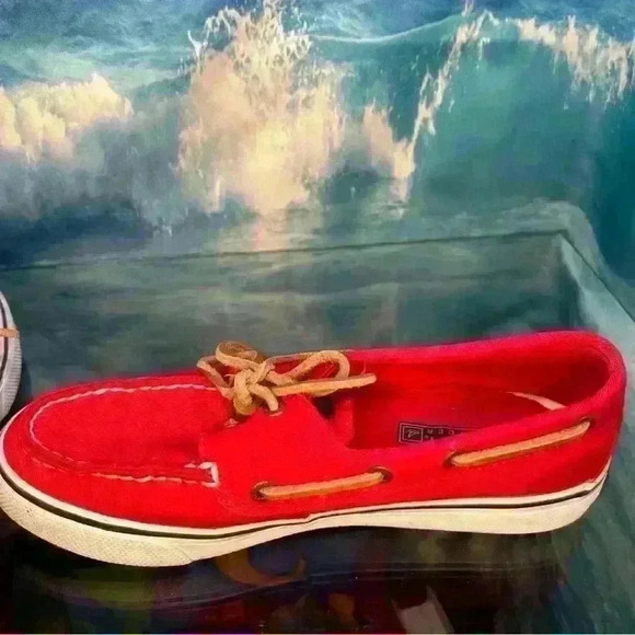 Red Sperry’s Topsider Boat Shoe - Picture 6 of 16